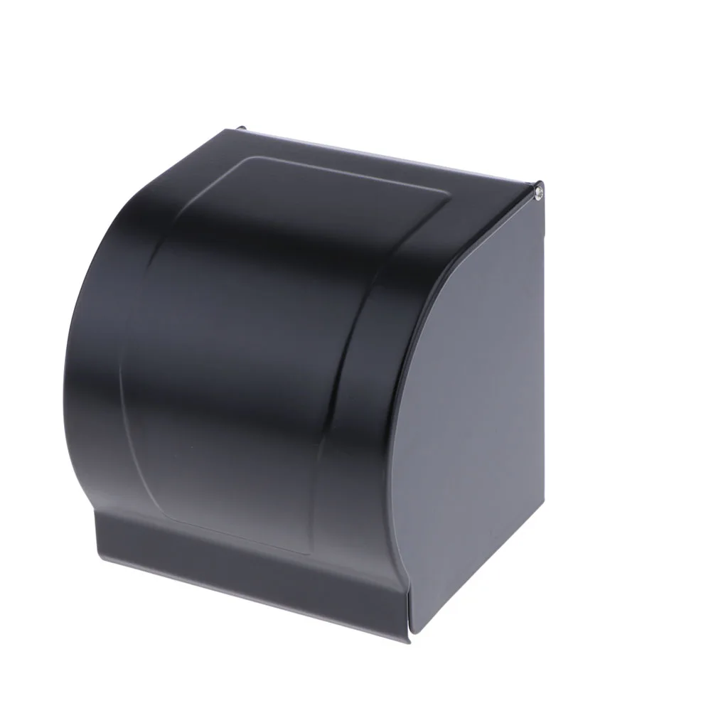 

Держатель для туалетной бумаги настенный, алюминиевый, черный, для ванной комнаты, органайзер для туалетной бумаги и аксессуаров для ванной