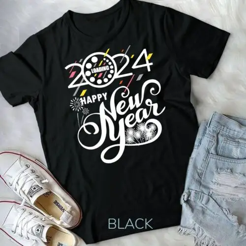 New Years Eve Party 2024 Happy New Year Fireworks Unisex T-shirt