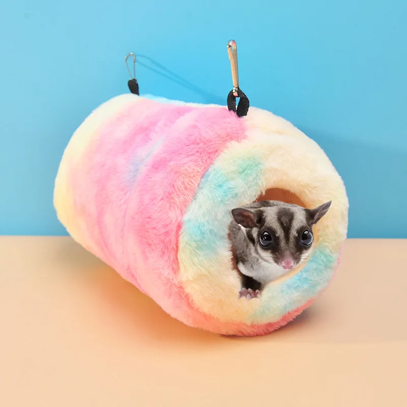 

Hamster Cotton Nest Hammock Winter Warm Honey Bag Glider Sleeping House Flower Branch Squirrel Multicolor Warm