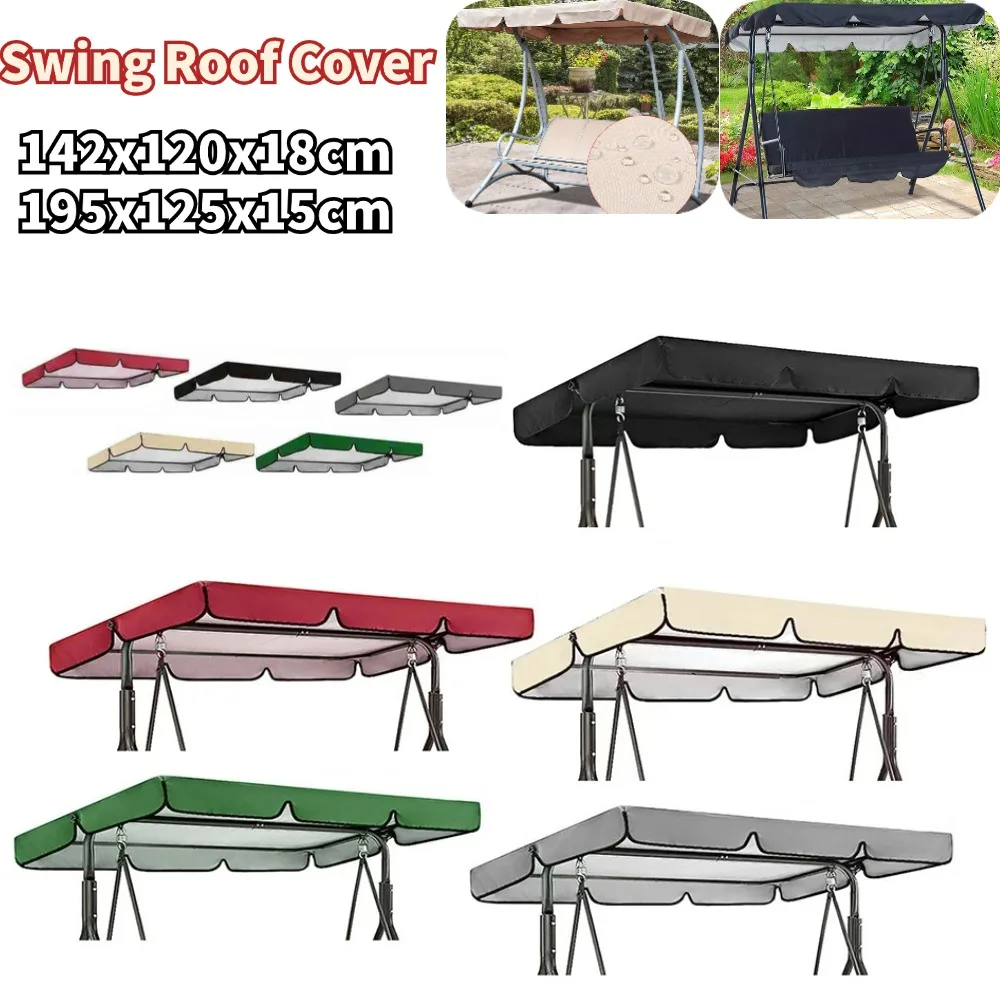 Outdoor Swing Chair Awning Garden Waterproof Swing Canopy Roof Cover Outdoor Garden Swing Chair Canopy Roof Shade