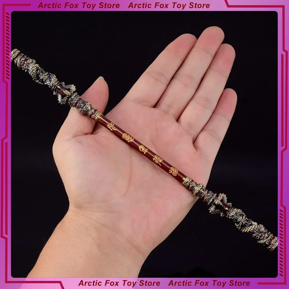 Nuevo mito negro de 22cm: arma WuKong Sun Wukong Monkey King Bar Metal Elite espadas talladas periféricos de juego regalos de Festival juguetes chico