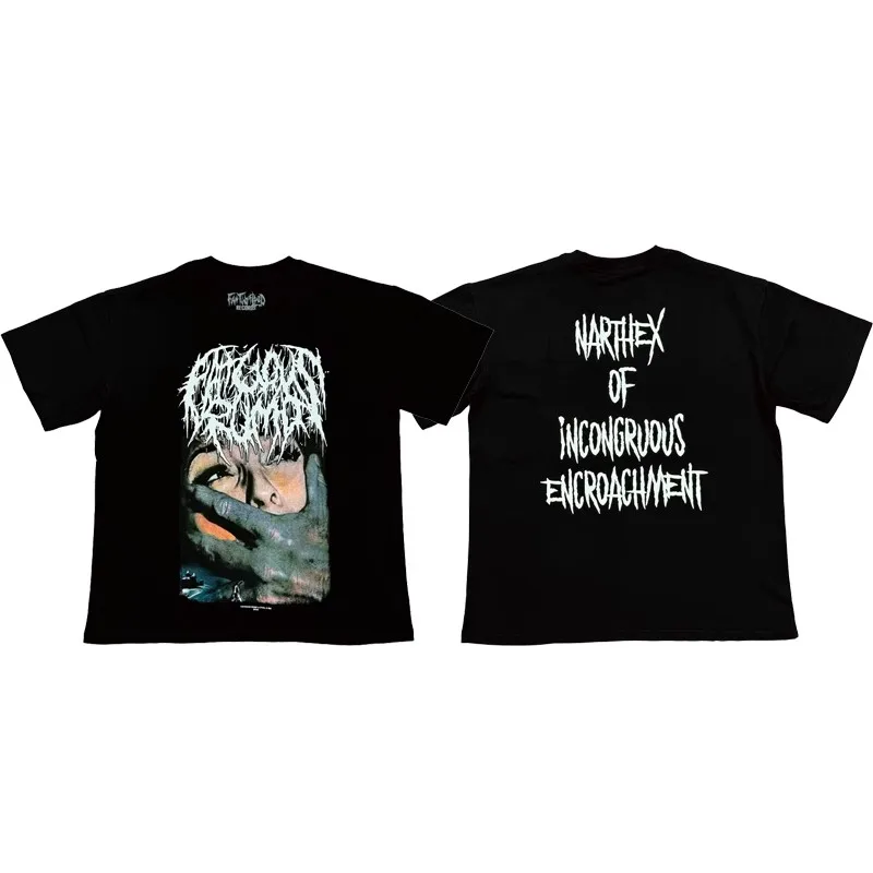 

2025 Ken carson Narthex Incongruous Encroachment Printed short sleeved T-shirt TX1535