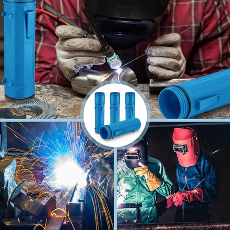 A81M New 4 Pcs Electrode Rod Storage Tube 14 Inch Welding Rod Storage Airproof Welding Rod Container Waterproof