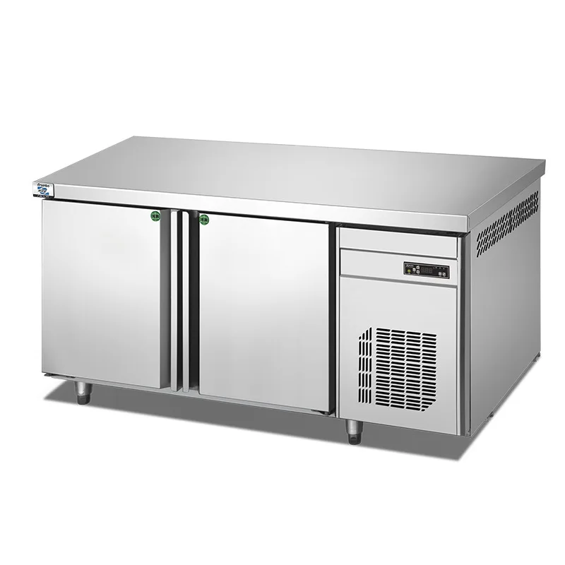 

Stainless steel kitchen refrigerated console prefabricated dishes seafood commercial freezer pure air-cooled workbench