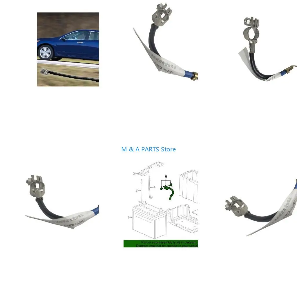 U1JF Quick Install Automotive Ground Wire Assembly Battery Grounding Cable 32600-SDA-A00 for DX 2003-2005 EX 2003-2007