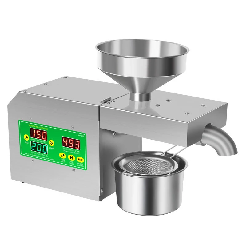 R3S New intelligent Temperature Control Oil Press 500-1500W Small Household Commercial Oil Press Peanut Oil/Sesame oil/Sunflower