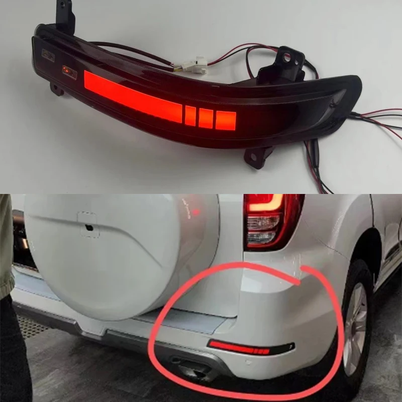 Pop Car Fog Lamp Cover Fit For Haval H9 2015-2022 Modification Rear Fog Lamp Cover Decoration Frame Car Exterior Accessories