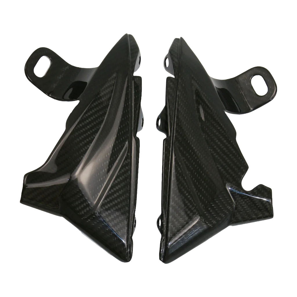 Cubiertas de radiador interior de carenado para motocicleta, accesorios de modificación de fibra de carbono para Triumph Street Triple 2020, 2021, 2022, 3K