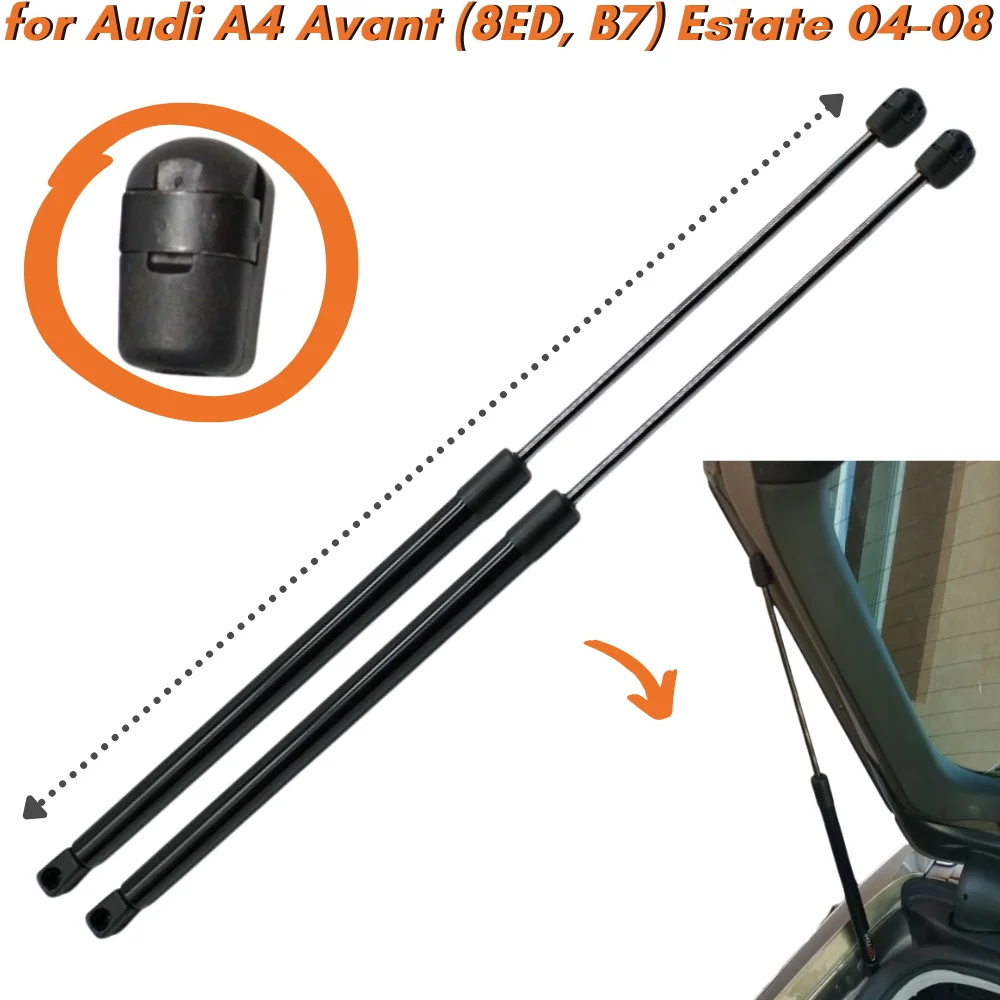 

Qty(2) Trunk Struts for Audi A4 Avant (8ED, B7) Estate 2004-2008 Rear Tailgate Boot Lift Supports Gas Springs Shock Absorbers