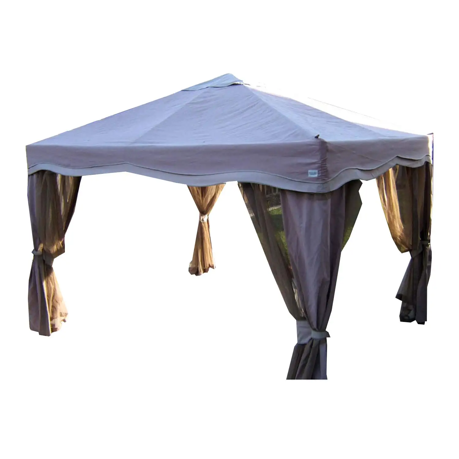 11 x 9 Cabin Style Single-Tier Gazebo Replacement Top Cover - RipLock 350