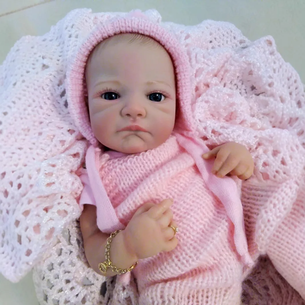 Reborn Silikon Baby realistische Neugeborene Babypuppen Spielzeug Weihnachtsgeschenk lebensechte echte Babypuppen, die echt aussehen Baby bemaltes Spielzeug