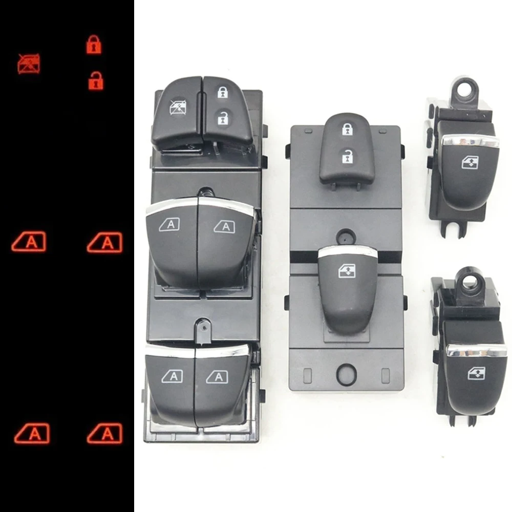 

LHD Car Power Window Glass Lift Button With Orange LED Backlight Switch For Nissan Sentra 2020-2025 25401-6LA0A