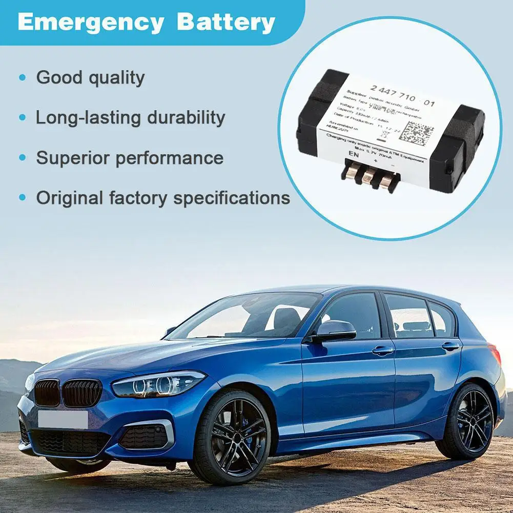 Batteria di emergenza SOS per auto 84102447710 parti di ricambio per BMW F20 F30 F21 F31 F22 F40 F87 F82 F83 G30 F90 2447710