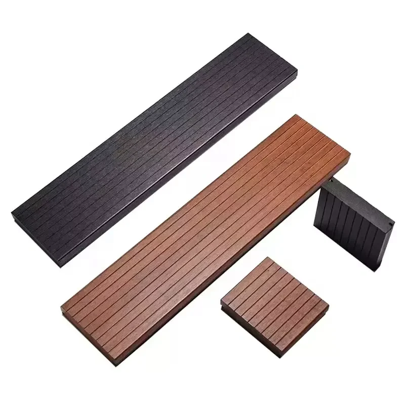 Outdoor Carbonized Bamboo Deck Flooring Moisture-proof Solid Park Garden Decking Wood Floors Wooden Boards