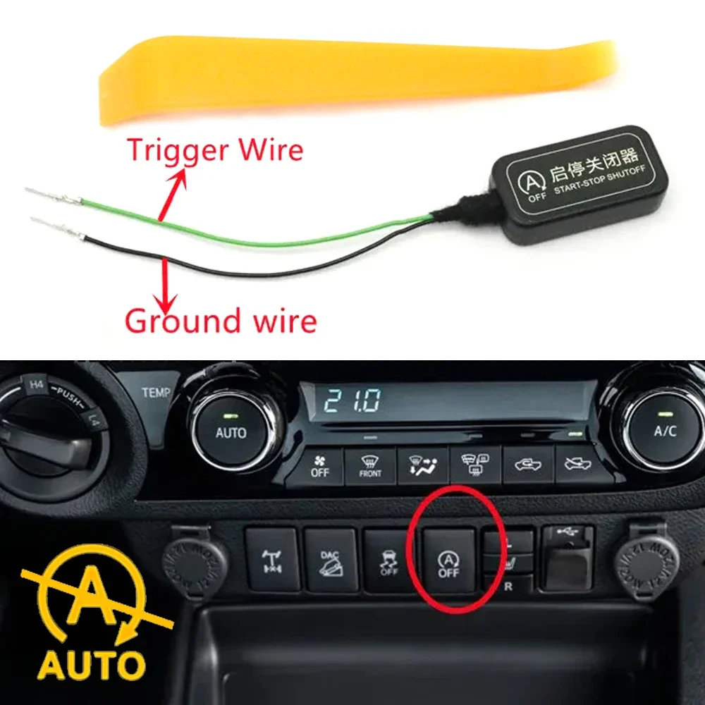 

Car Automatic Stop Start Engine Eliminator Disable Off Device Cable Canceller Plug For Toyota Hilux 8G AN120 AN130 2015-2023