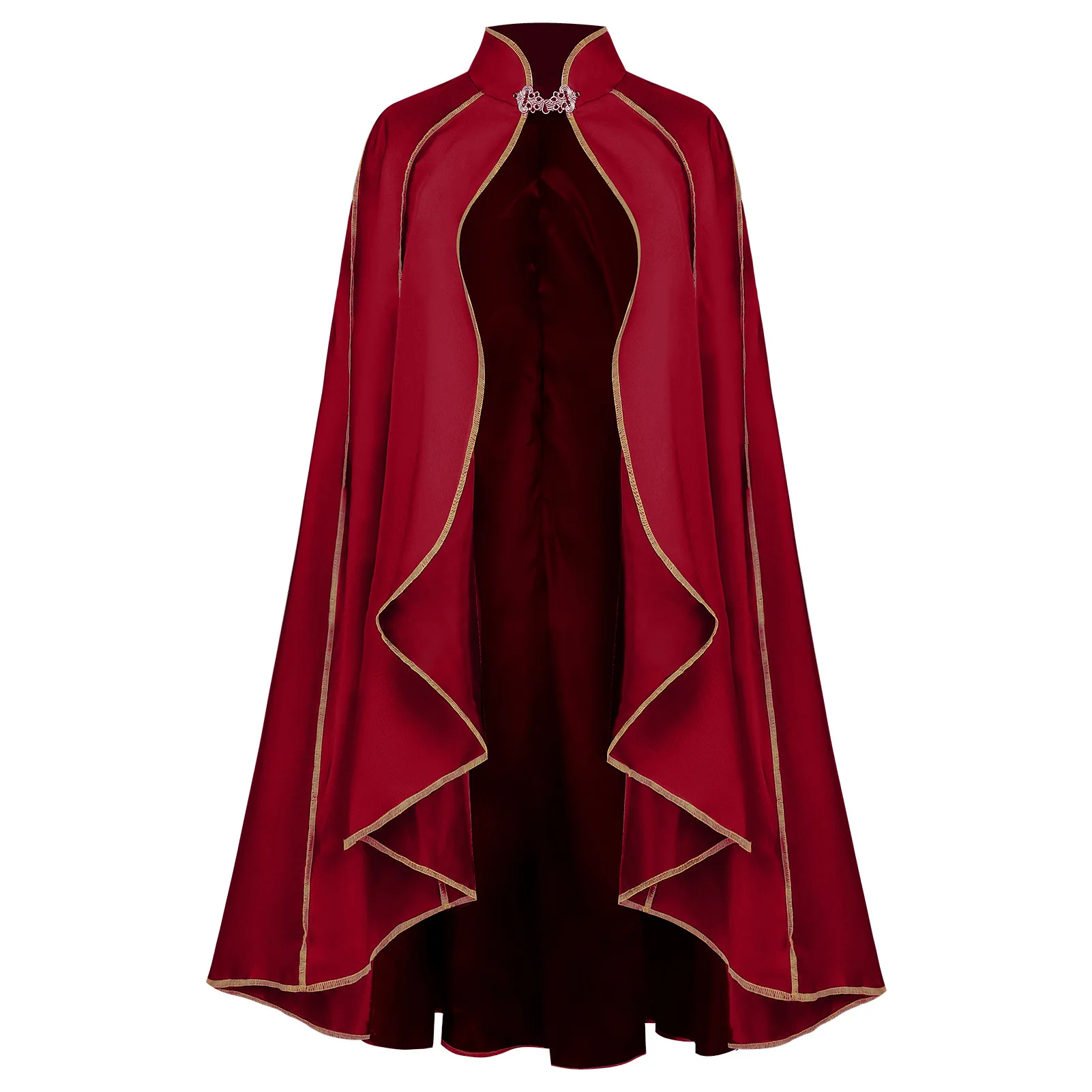 

Medieval Cloak Cape Cosplay Witcher Vampire Cloak Long Cape Men Top Halloween Party Performance Costumes