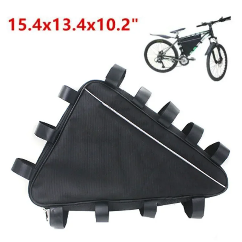 ( 39x34x26x8cm) Ebike Electric Bike Lithium Battery Bag Triangle Case Storage Outdoor Waterproof