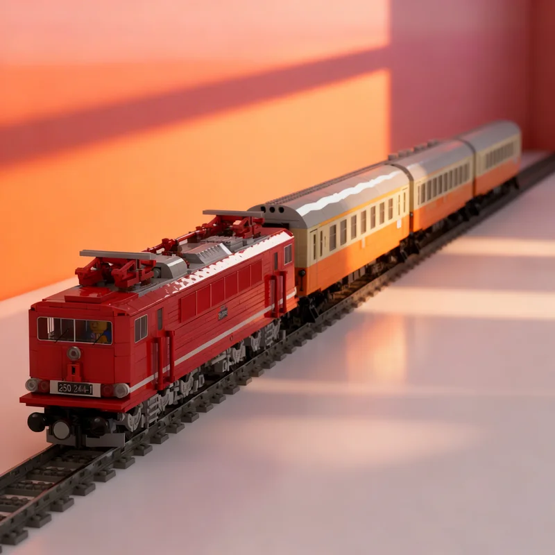 

4432pcs MOC MOCPACK Electric Locomotive BR250 City Express Train Model Building Blocks DIY Creative Gift Display Decor Premium