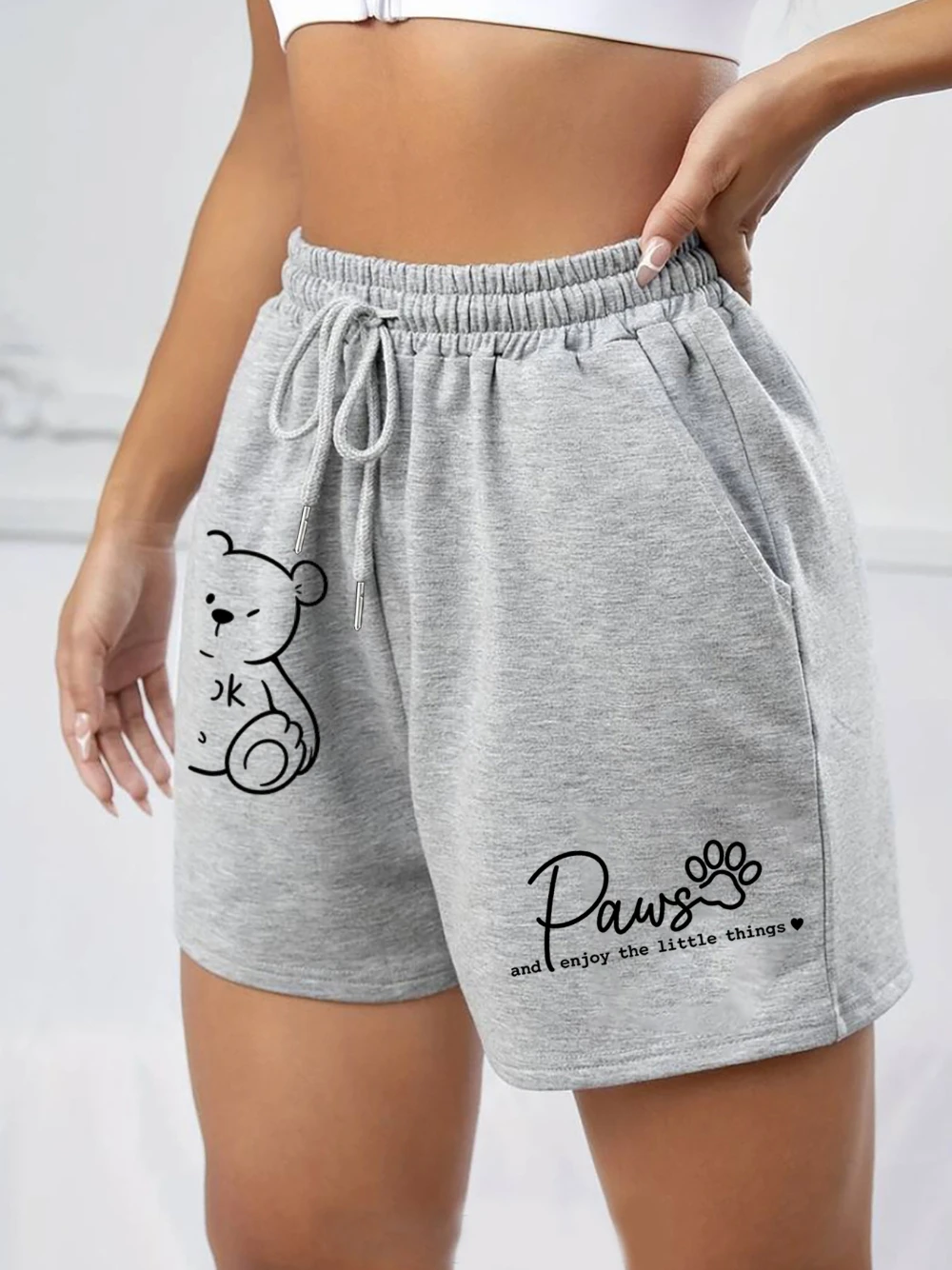 Ladies' Casual Sports Retro Niche Design Trend Fashion Pattern Print Summer Refreshing Shorts Street Wear