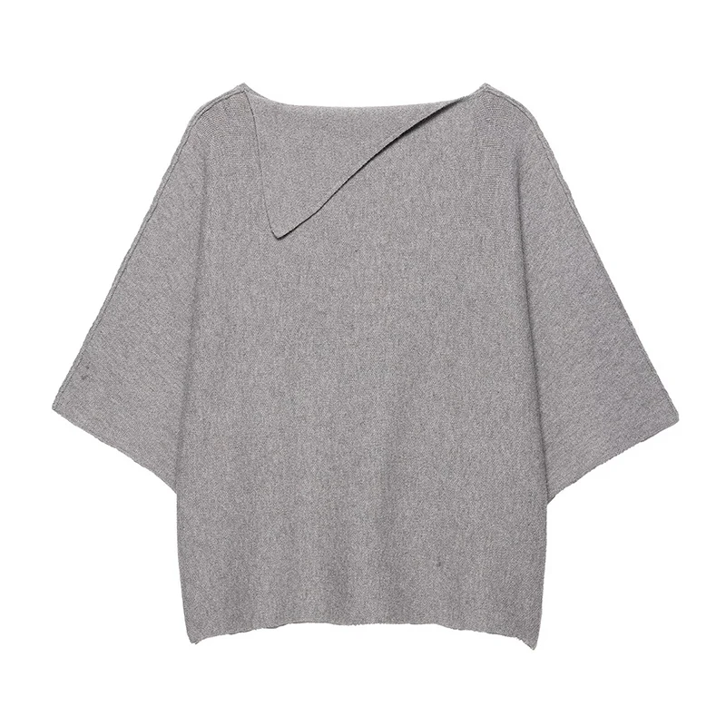 Willshela Women Fashion Solid Loose Knitted Pullover Sweater Vintage O-Neck Long Sleeves Female Chic Lady Tops image 3