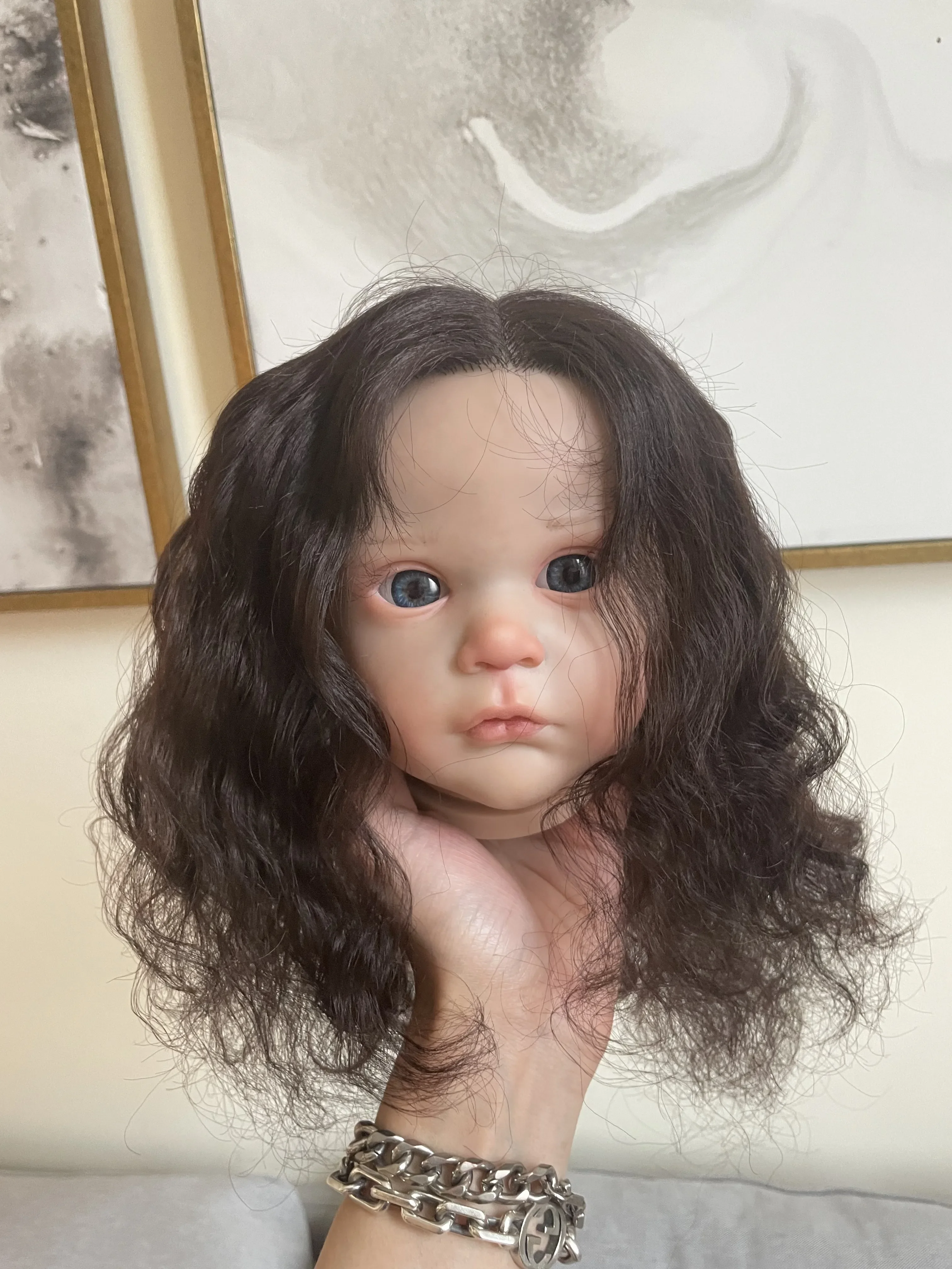 Zestaw malowany artystą Reborn laleczka bobas Mattia 24''z ręcznie ukorzenionymi włosami niezmontowany zestaw z tkaniną zabawki dla dzieci