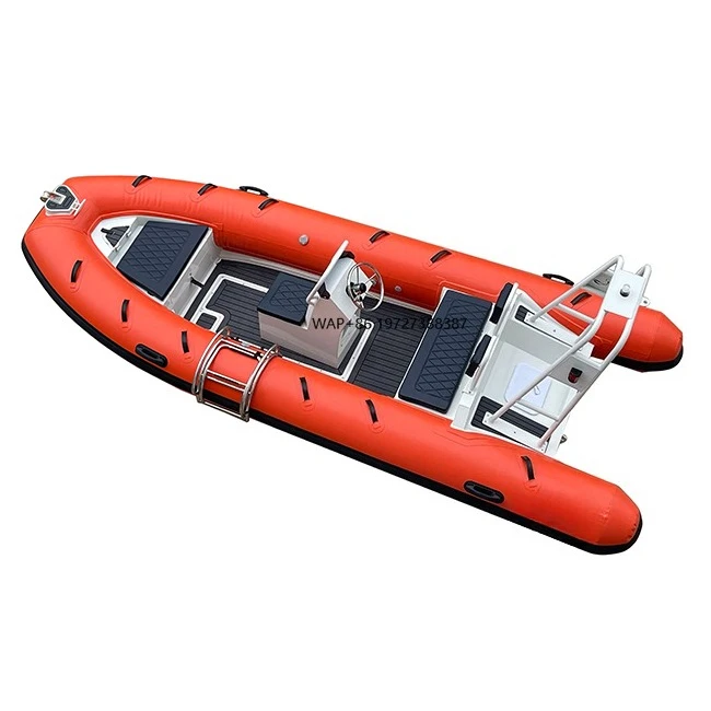4.8m Deep V PVC/Hypalon/Orca Aluminum RIB 480 Hull Inflatable Rigid Boat With Outboard Engine