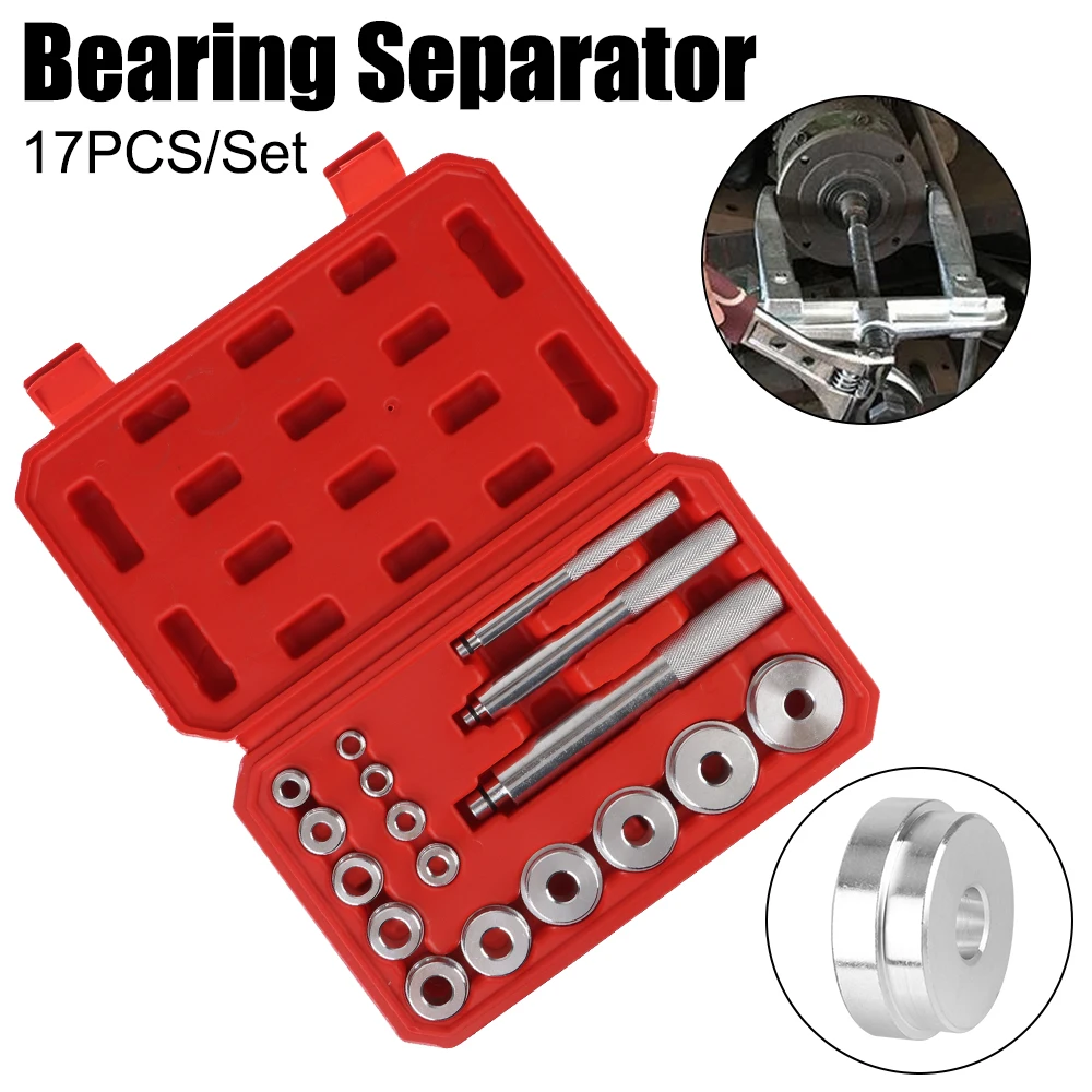 

Repair Kit Remover Automotive Tools Bearing Disassembly Tool Aluminum wheel bearing kit Seal Driver Installer 17 Pcs/Set