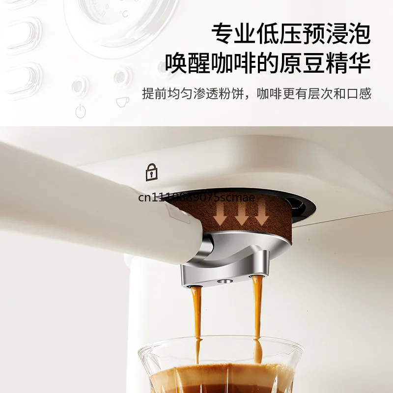 Coffee machine Italian semi-automatic home office high pressure concentrated steam milk foam coffee maker