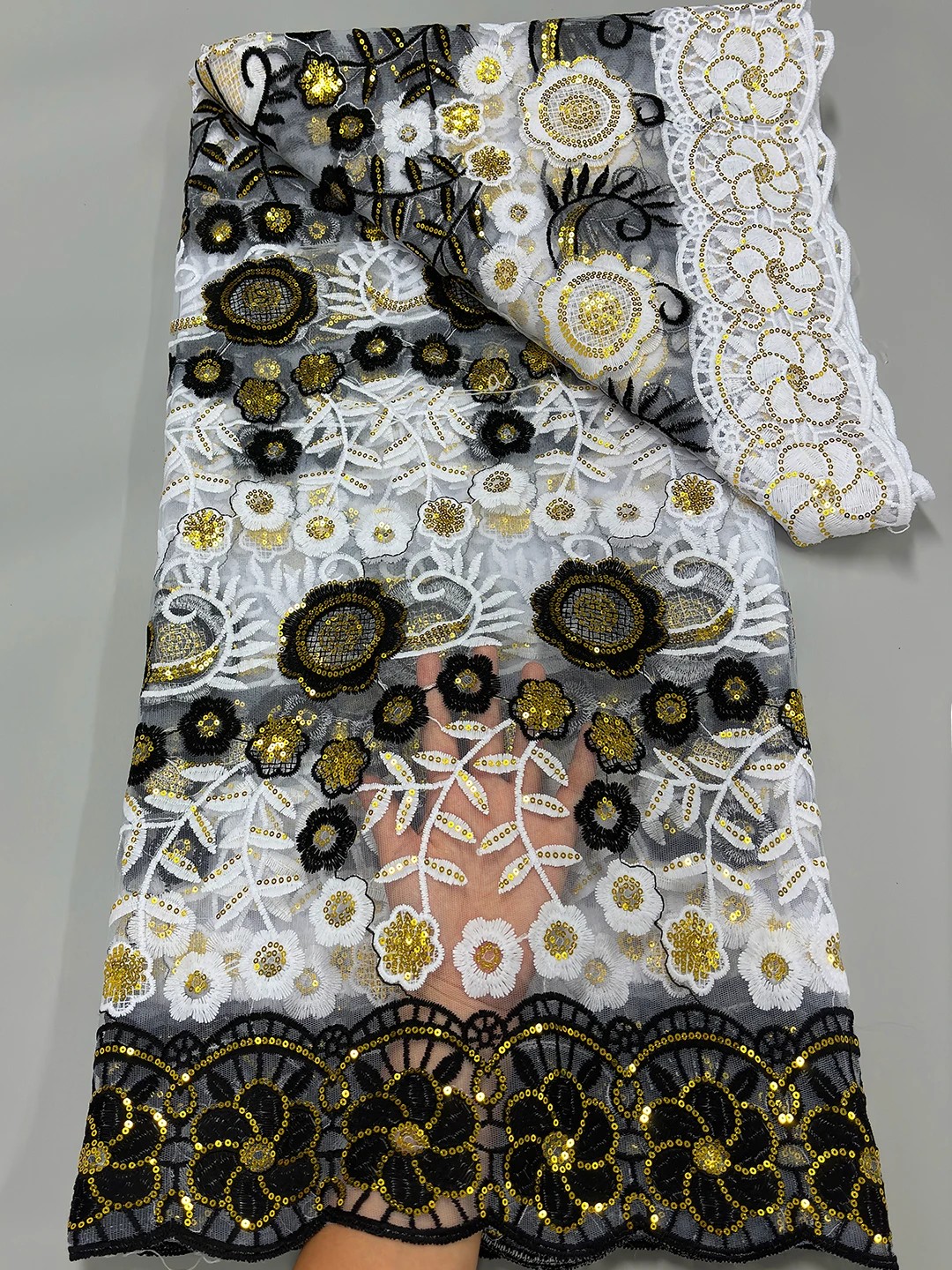 

Африканское сетчатое кружево с пайетками 2025: высококачественное кружево из молочного шелка, французский тюль для нигерийских свадебных платьев и вечеринок