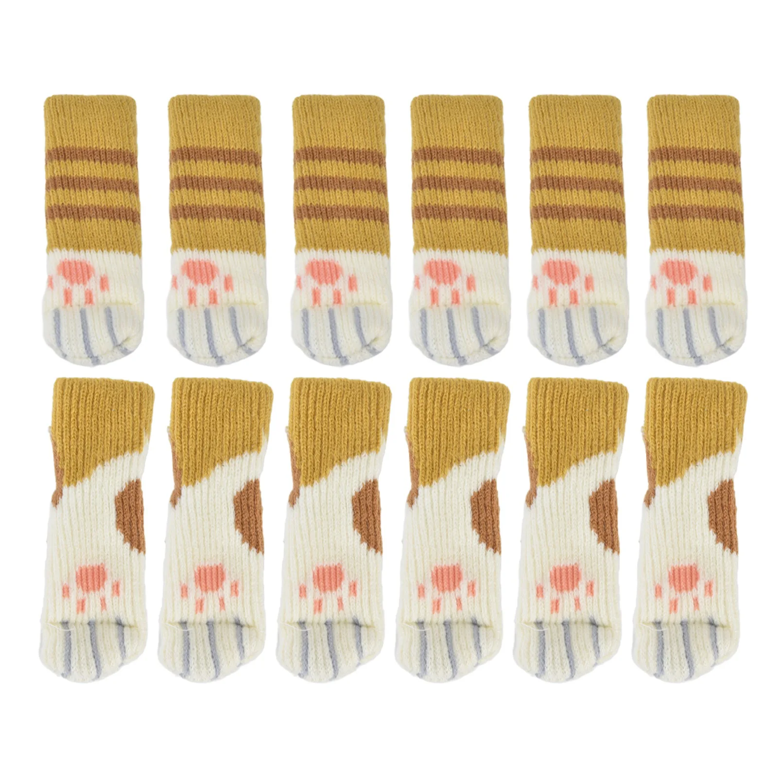 20Pcs Universal Furniture Leg Covers High Elastic Knitted Chair Leg Floor Protectors For Chairs Desks Desks Filing Cabinets