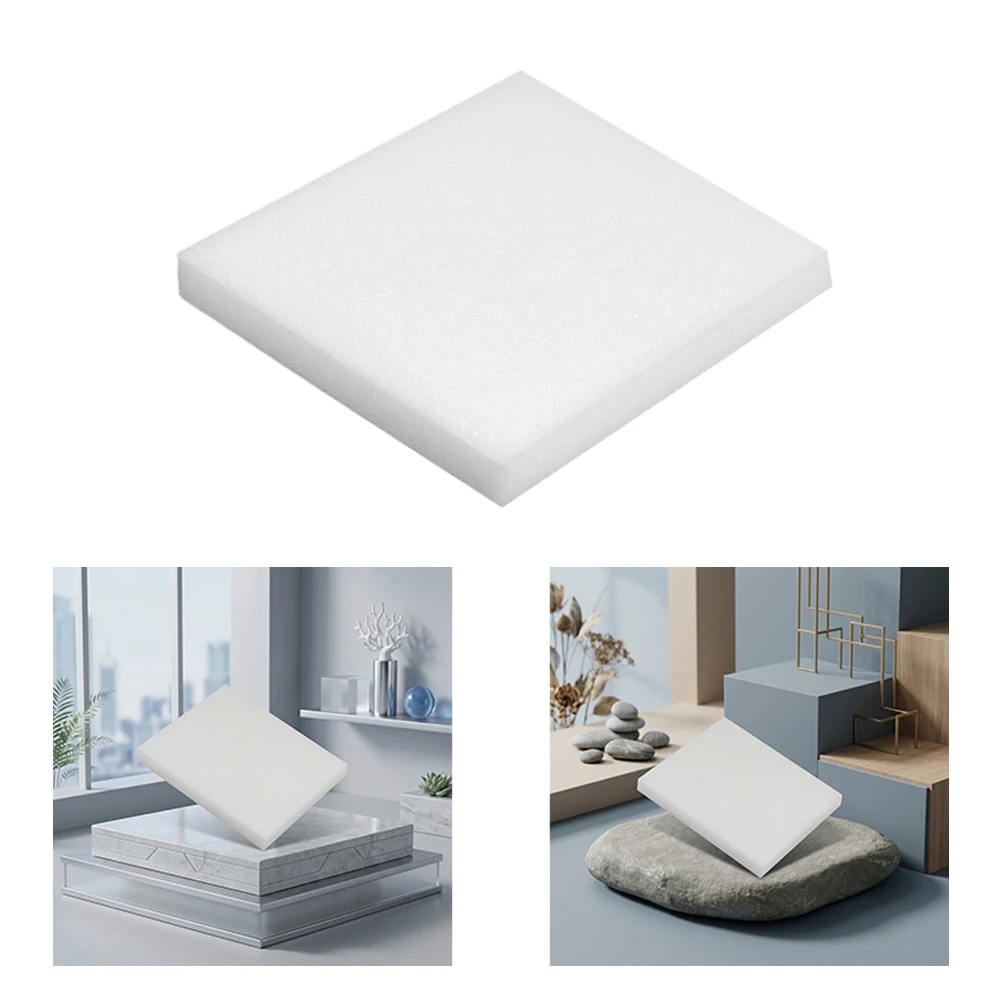 Sanding Block 100 Grit Double Sided Sponge Pad for Furniture Painting Polishing and Grout Cleaning 100x120x12mm