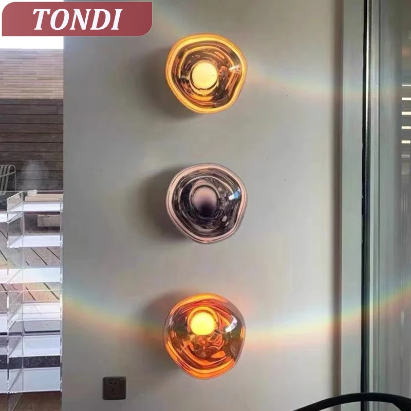 Nordic Modern Design Bedroom Bedside LED Wall Lamp Creative Living Room Background Wall Decoration Corridor Wall lights