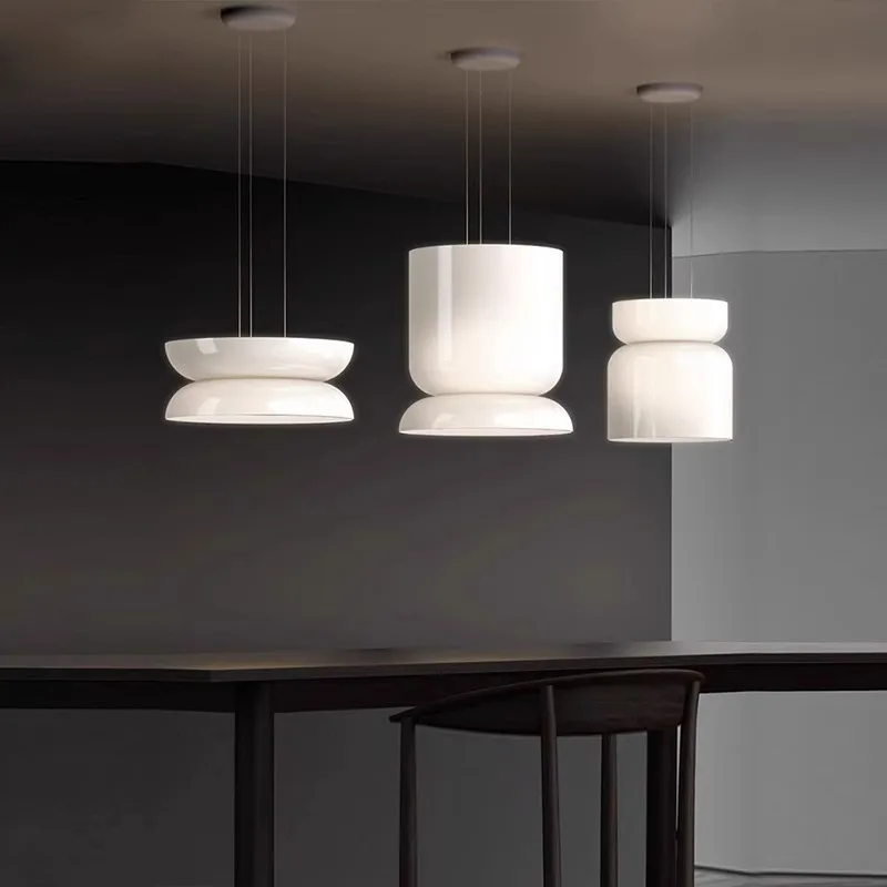 Minimalist Round Hanging Lamp Pablo White Glass Pendant Light Nordic Led Bedside Lamp For Dining Room Parlor Restaurant Table