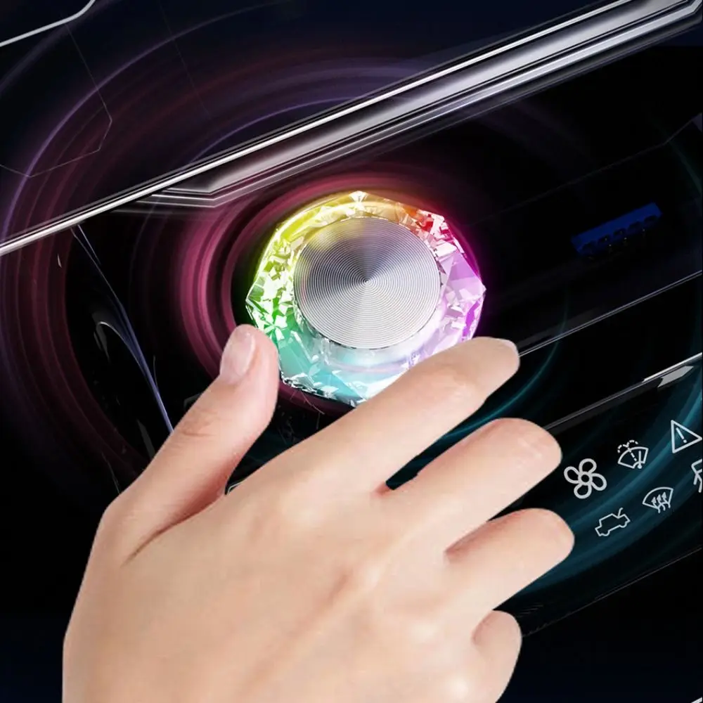 الملونة الماس على شكل USB المحيطة ضوء التوصيل اللعب المحمولة جو السيارة مصابيح LED الزخرفية السيارات الداخلية الخفيفة