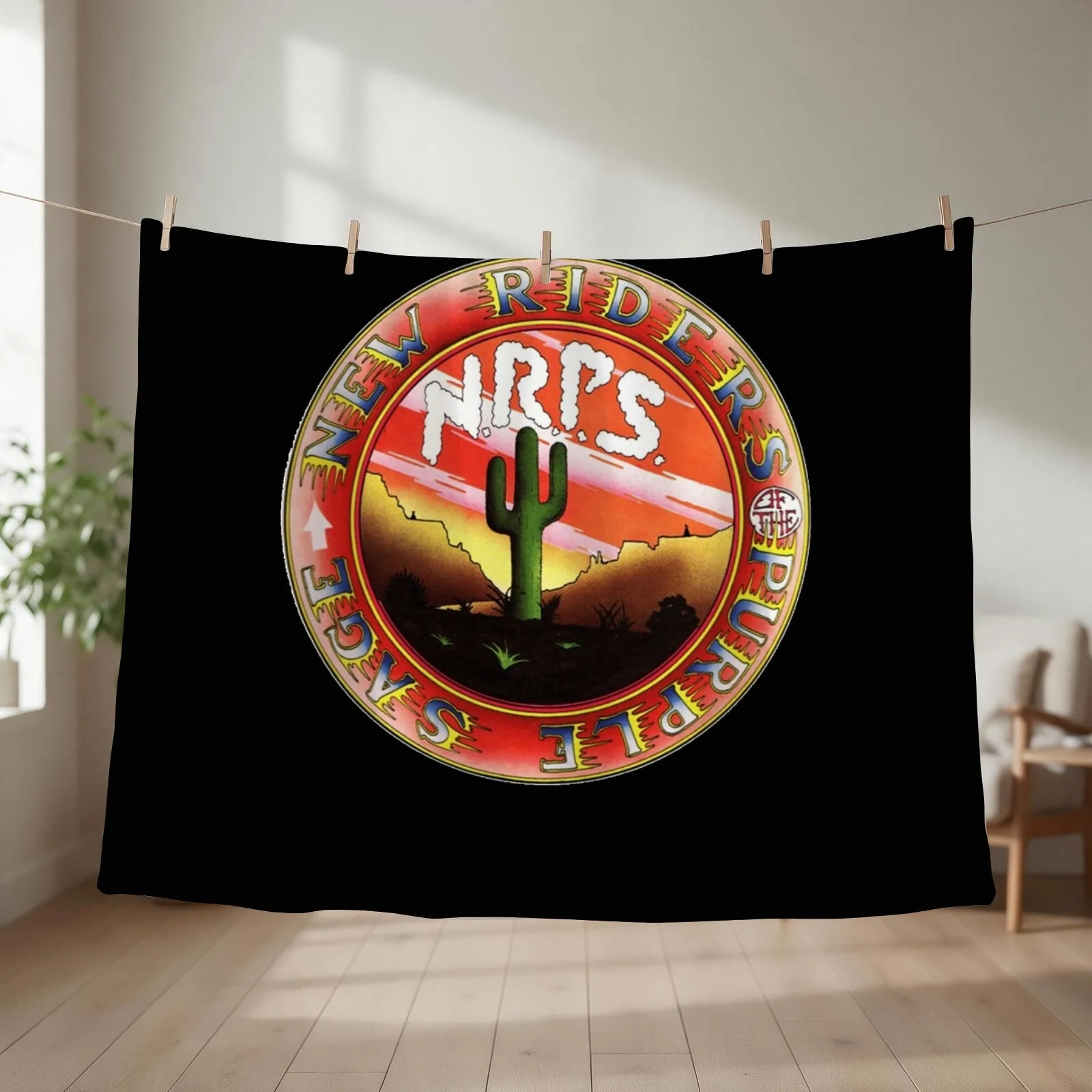 New Riders Of The Purple Sage Throw Blanket couch cozy soft plush fuzzy picnic outdoor blanket