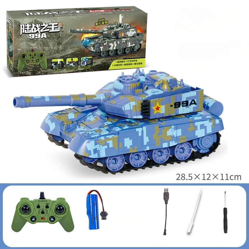 9CH RC Battle Tank Shoot BB Proiettili Tiro con telecomando Carro armato elettronico Giocattolo Carica USB LED Suono Gioco di guerra militare Regalo per ragazzo