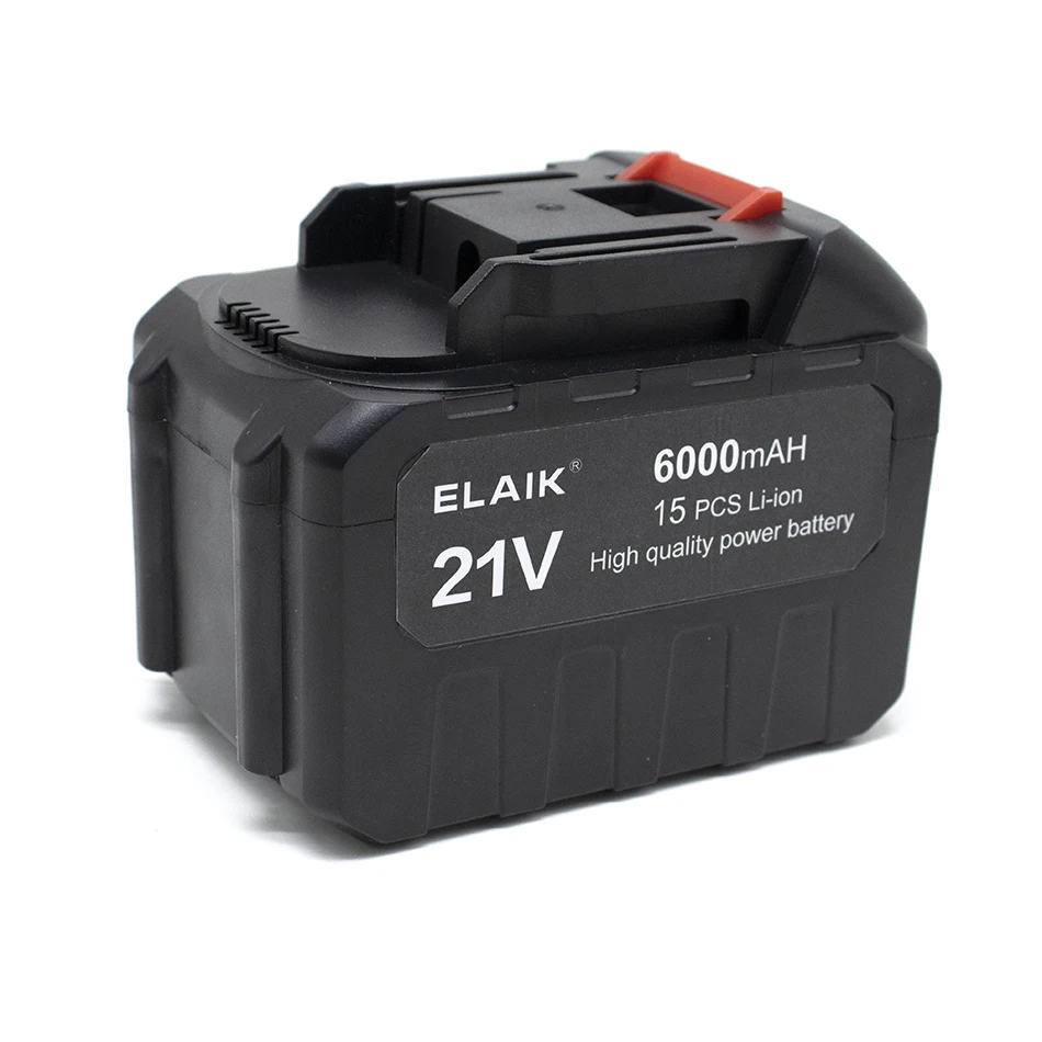 21V 18650 Lithium Battery Rechargeable 6000mAh Batteries High-current High Discharge 21 Volt Replace Battery For Screwdriver