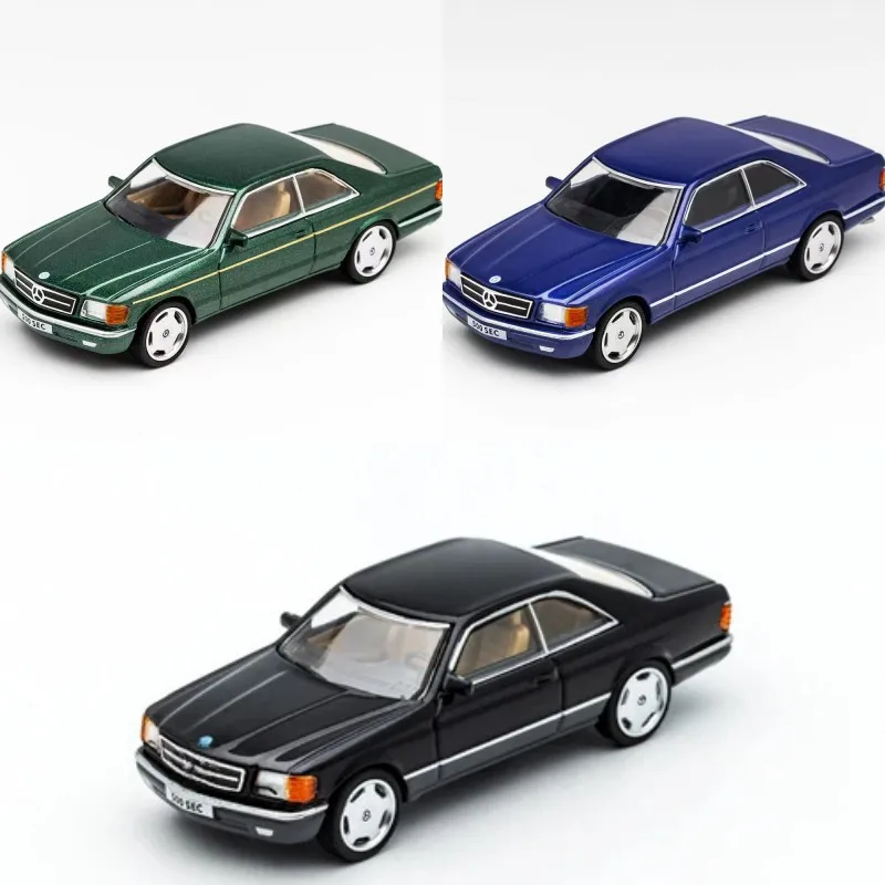 

DCT 1:64 MB 500SEC Black blue green LHD Diecast Model Car