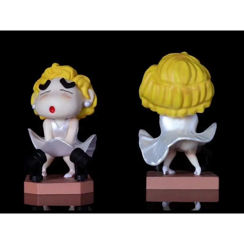 Crayon Shin-Chan Cos Action Figure for Children, Marilyn Monroe, Anime Model Collection, Statue Doll, Toy Gift, Desktop Decoration, Novo