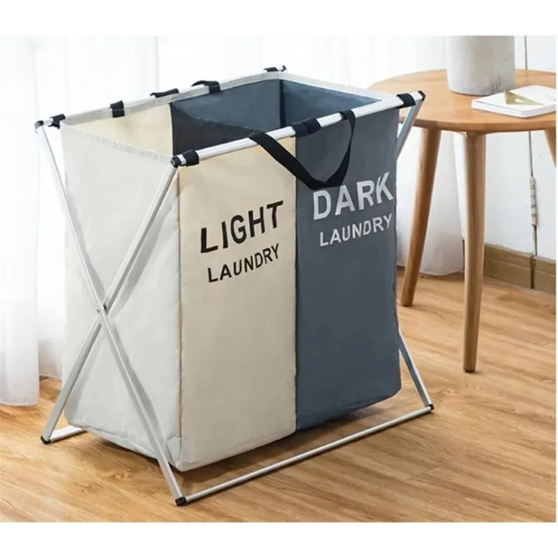 Foldable Laundry Hamper Multifunctional Stackable Dirty Clothes Organizer Large Clothes Storage Box