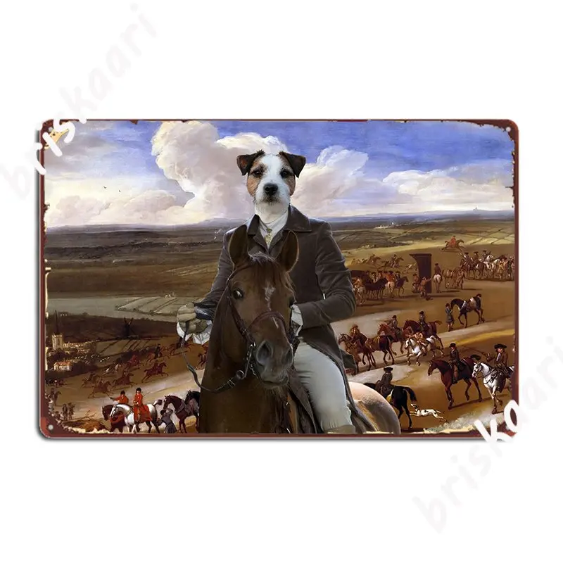 Parson Russell Terrier The Warren Hill At Newmarket Metal Sign Designing Wall Mural Mural Painting Tin Sign Posters