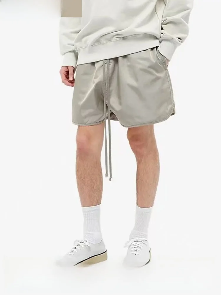 

Casual Nylon orts 5-Part Loose Fit Versatile Comfortable Leisure Pants for Youth Summer Season Qui Dry Function Straight Leg