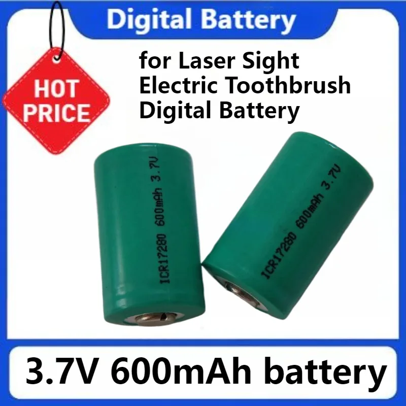 

ICR17280 17280 Lithium Battery Charging 3.7V 600mAh Laser Sight Electric Toothbrush Digital Battery