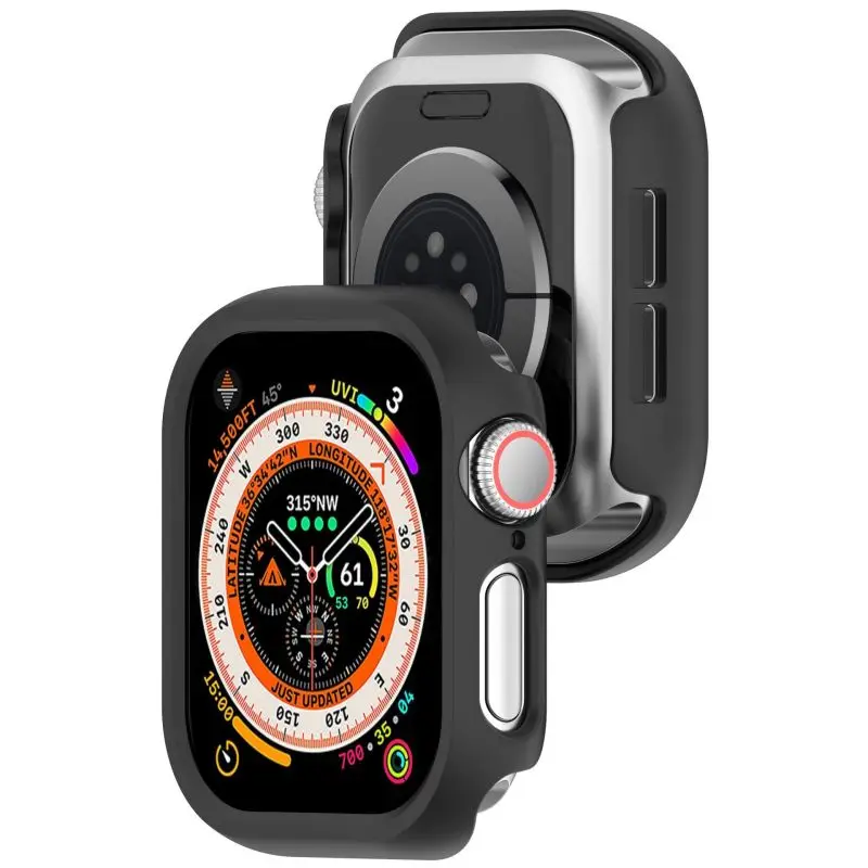 PC Hollow Case For Apple Watch Series 10 42mm 46mm Samrt Watch Strap Bumper Protective Cover For Iwatch S10 Accessories x Shell