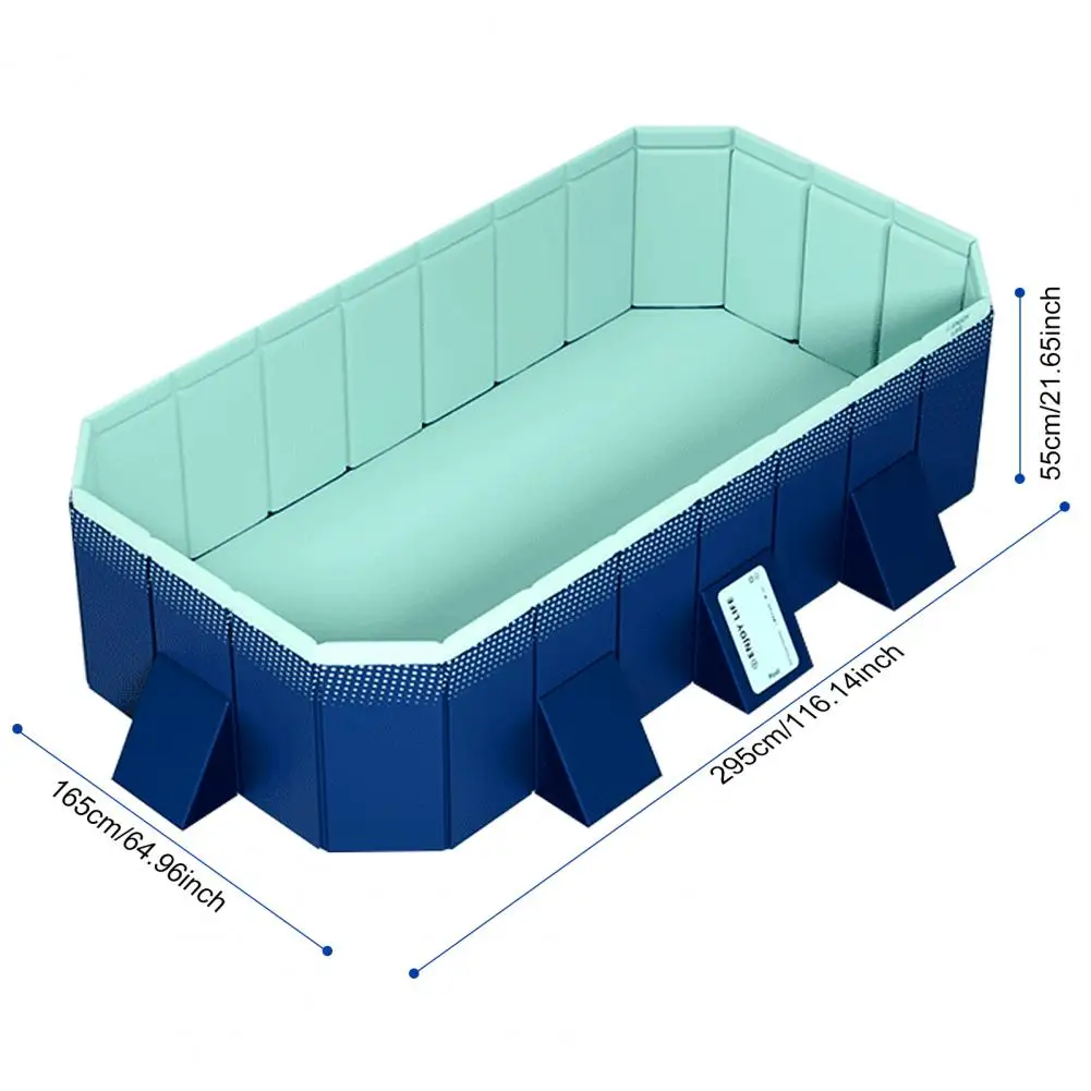 Piscina dobrável – Grande piscina dobrável sem inflar para crianças e adultos, piscina portátil para pátio de jardim, sem necessidade de configuração