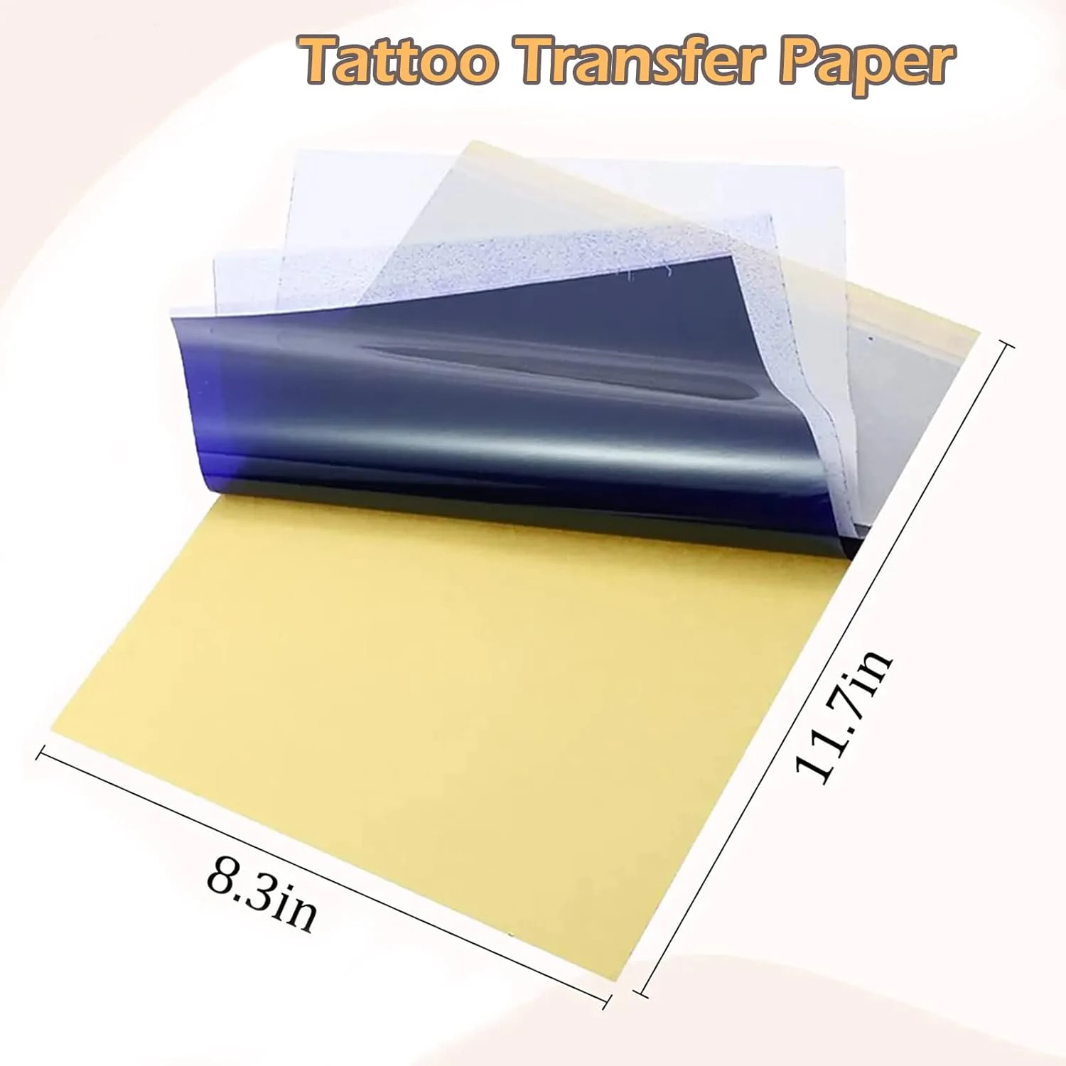 200/50/5PCS Tattoo Transfer Paper Carbon Thermal Stencil Copy Tracing Paper A4 Size Tattoo Transfer Machine Printer Paper