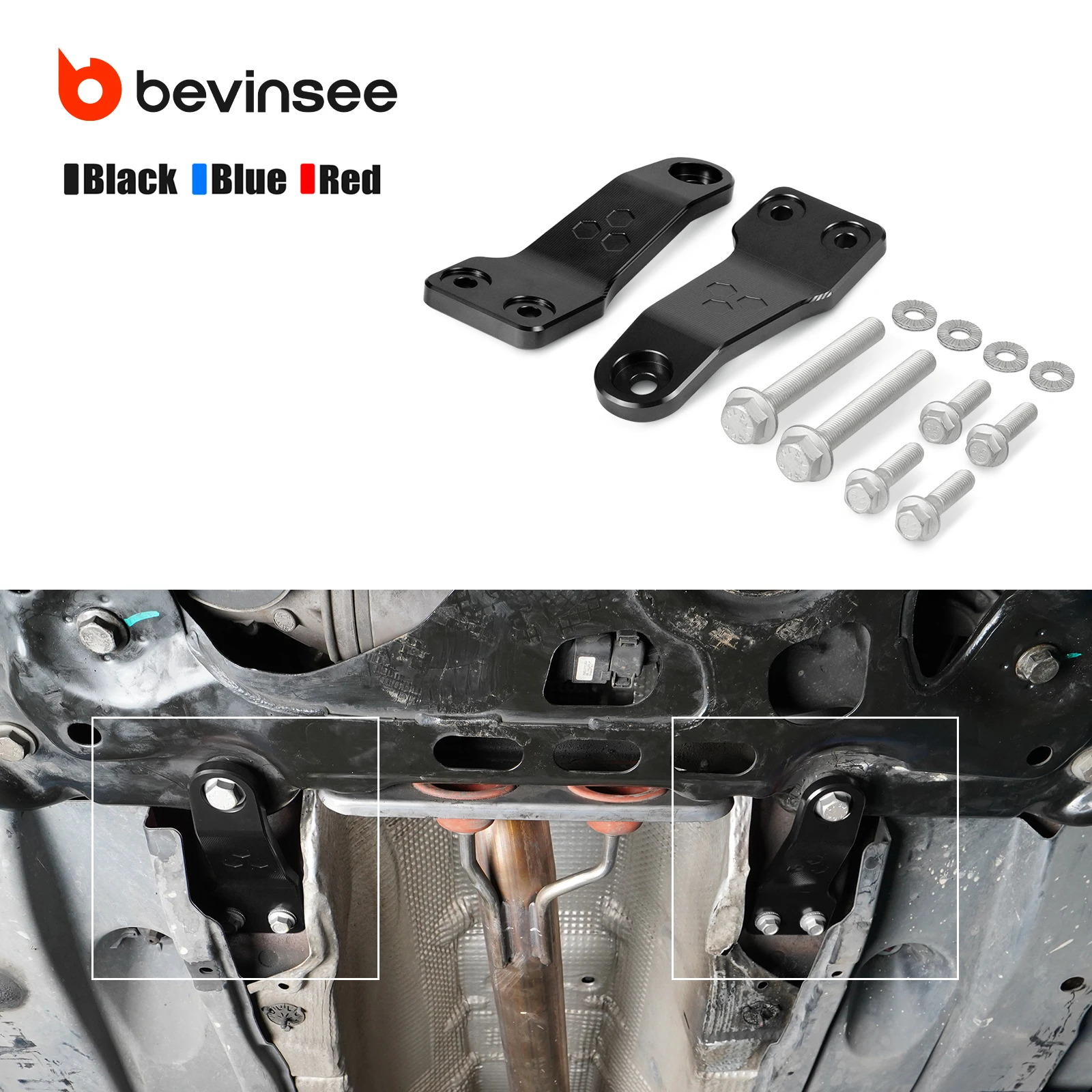 

BEVINSEE Front Subframe Support Bracket for Audi A3 S3 RS3 8V/8Y,TT TTRS Q2 Q3 SQ2 RSQ3, for VW for Golf MK7 MK8 for Tiguan MK2