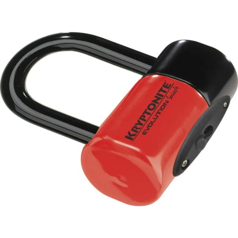 

Велосипедный дисковый замок Evolution Series 4, красный, для безопасной езды по городу, с прочной алюминиевой конструкцией и защитой от кражи