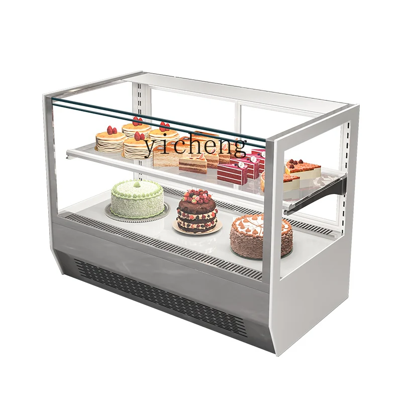 ZC Desktop Refrigerated Cake Show Case Small Commercial Mousse Air-Cooled Fresh Cabinet Bar Cabinet