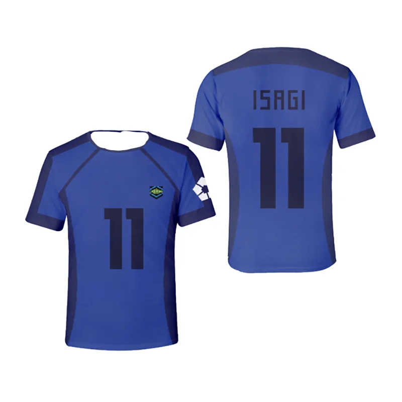 

3D Animated Blue Lock Printed T-shirt, Nagi Football T-shirt for Men and Women, Cosplay Harajuku Football T-shirt